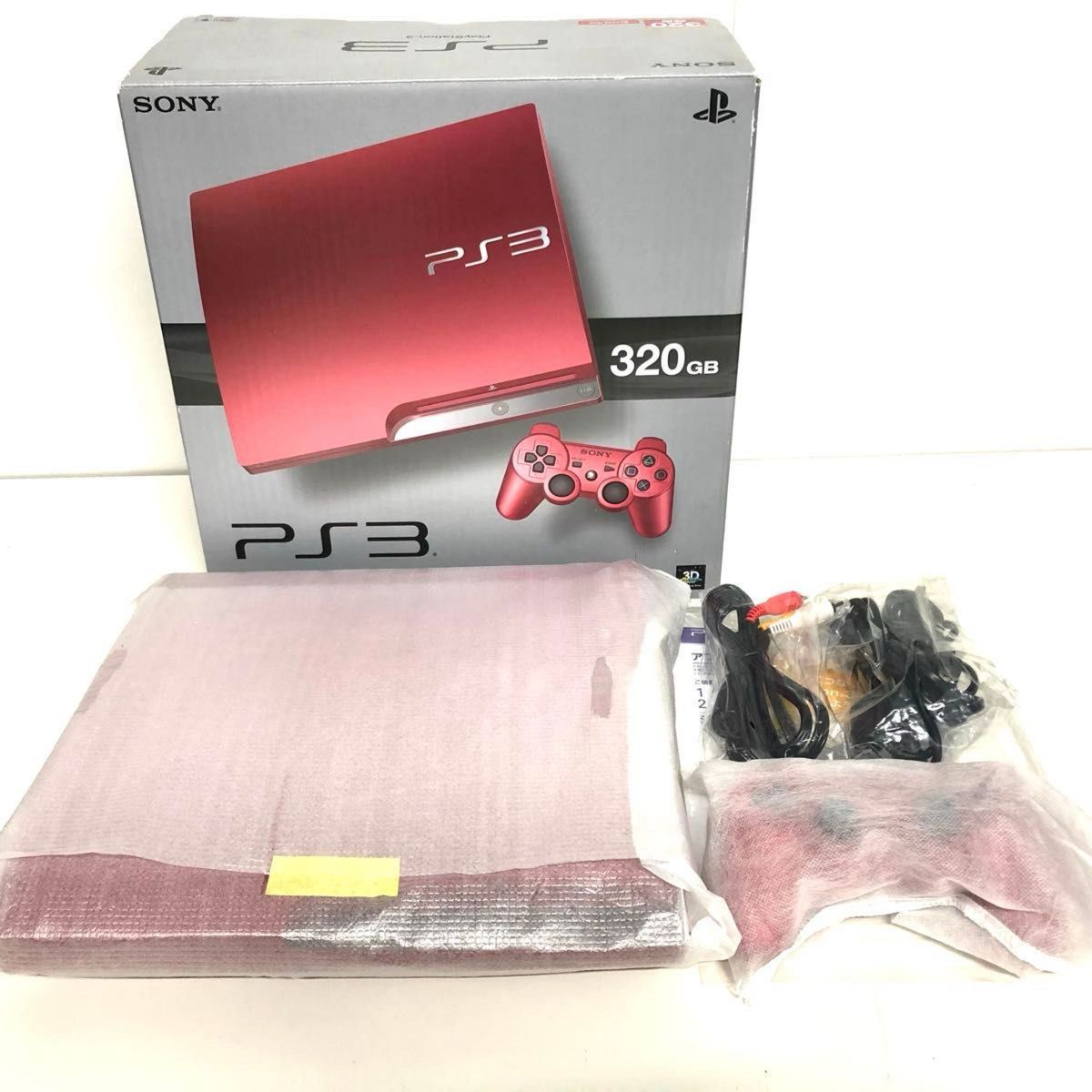 【希少カラー/極美品】　PlayStation3 プレイステーション3 CECH-3000B SR スカーレットレッド　プレステ3