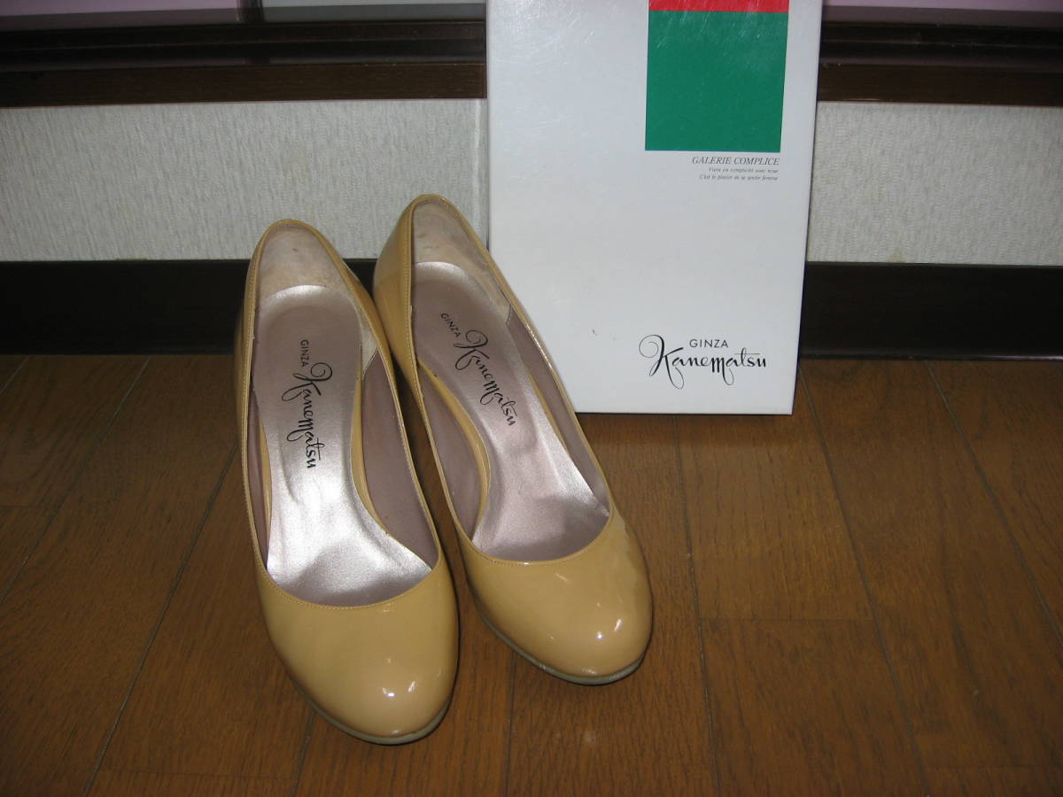 ヤフオク 美品 銀座かねまつの定番系ラウンドトゥパンプ ヤフオク 美品 銀座かねまつの定番系ラウンドトゥパンプ