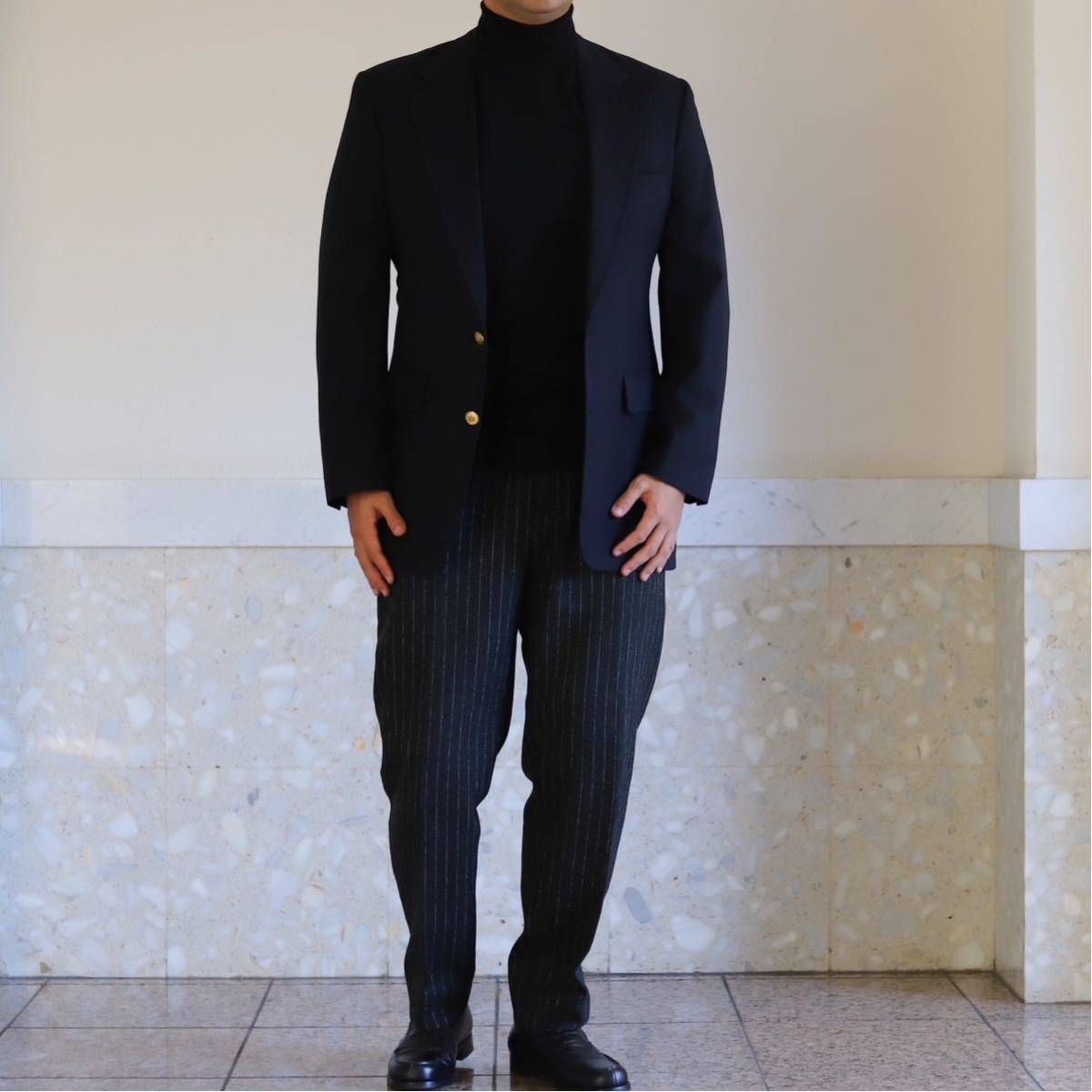 極美品】BROOKS BROTHERS wool Navy blazer ブルックス ブラザーズ 紺