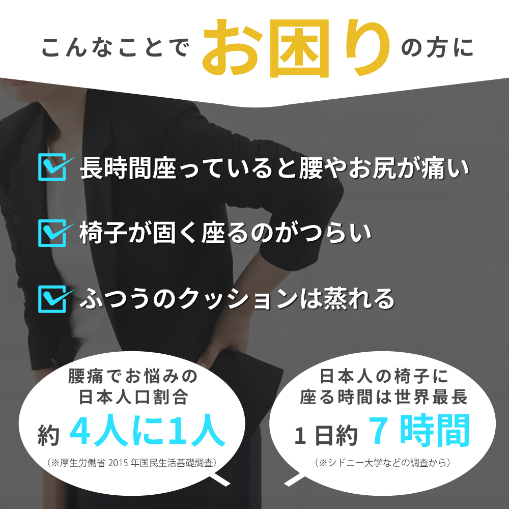 ゲルクッション | ジェルクッション 4個セット クッション ハニカム ラージ 特大 座布団 二重 大 大きめ 椅子用 大きいサイズ 車 オフィスの画像2