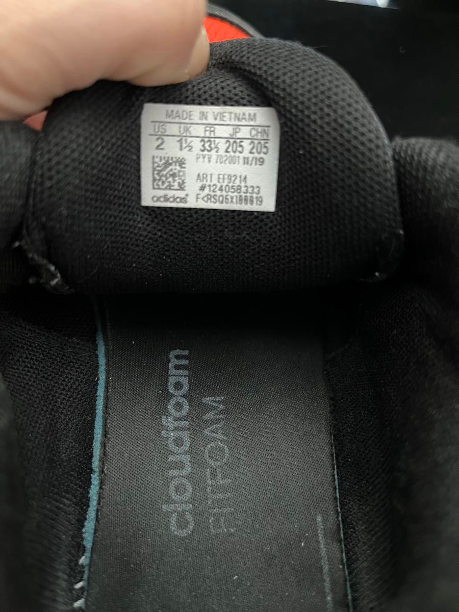 SALE 美品 キッズ adidas アディダス ダイヤル 式 シューズ 20.5cm 大きめ室内利用