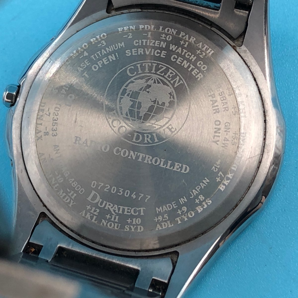 【B0074P016】CITIZEN メンズ腕時計 EXCEED H149-T023533 シチズン 電波ソーラー シチズン 電波時計 エクシード 動作品_画像4