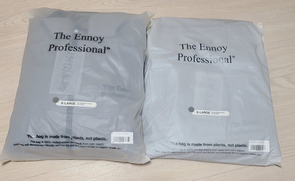 ennoy NYLON PADDED (Frost Gray) XLサイズ エンノイ ennoy NYLON PADDED (Frost Gray) XLサイズ エンノイ