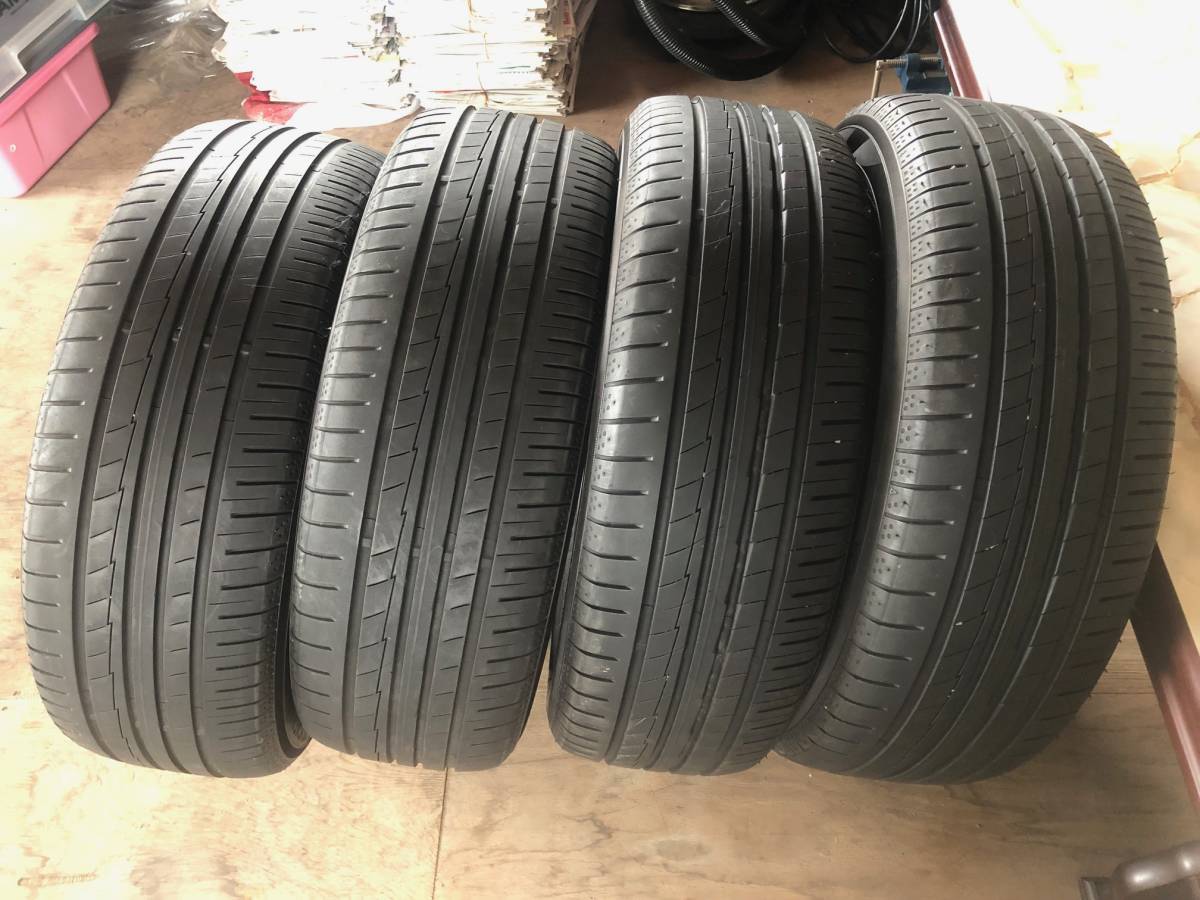 個人出品/中古品　YOKOHAMA　ヨコハマ　BluEarth-Ａ 205/55/R17 4本セット_画像1