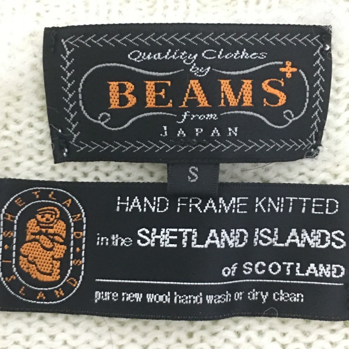 【BEAMS＋】ビームスプラス セーター ニット カジュアル サロン シンプル 大人スタイル ストリート アメカジ ホワイト メンズ S / Y1601fk_画像7