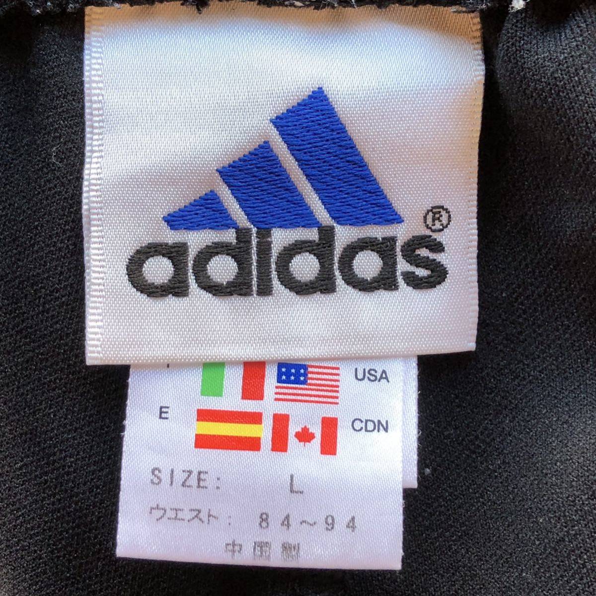 【adidas】アディダス トラック パンツ ジャージ 黒 ブラック メンズ サイドライン 刺しゅう ロゴ CLIMALITE ボトムスL/Y2461BBの画像8