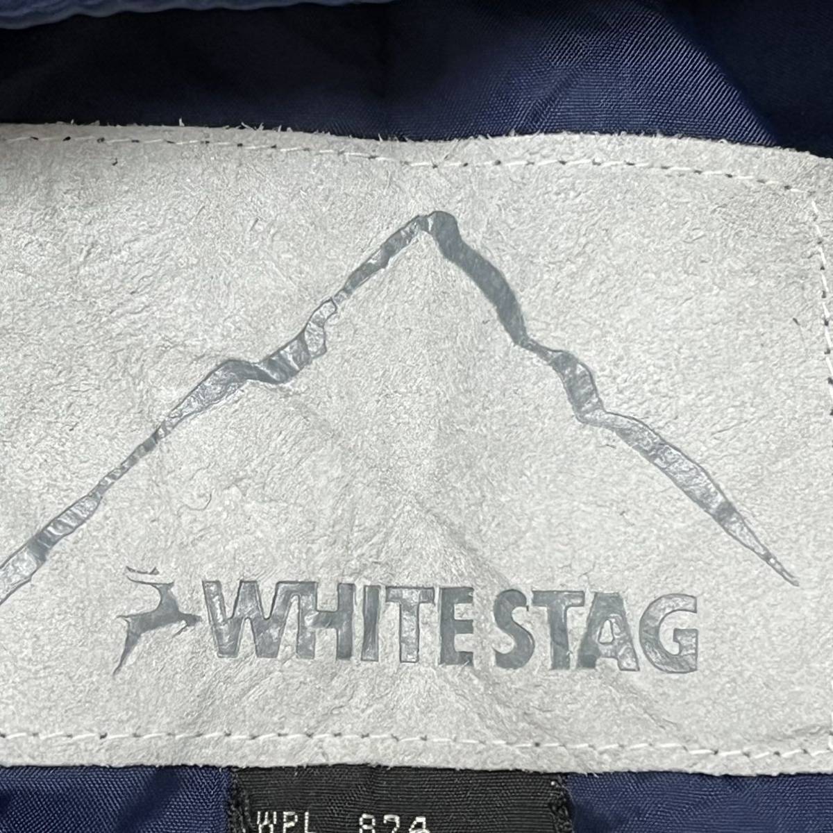 【WHITE STAG】ホワイトスタッグ スノーウェア ビブパンツ ネイビー 紺 ナイロン 中綿 スキー スノボ 防寒 メンズ サイズ36/Y2635 SS_画像8