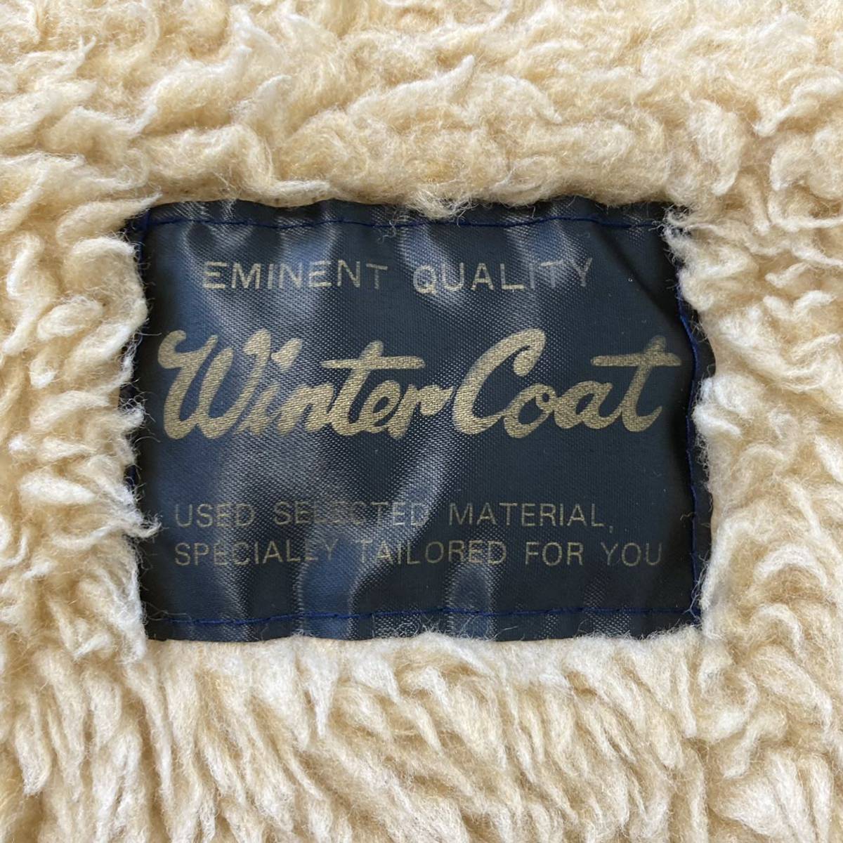日本製【Winter coat】ウィンターコート ナイロン100% ワークジャケット デッキ カバーオール ボア アウター 防寒 ネイビー メンズ/Y2540UU_画像8