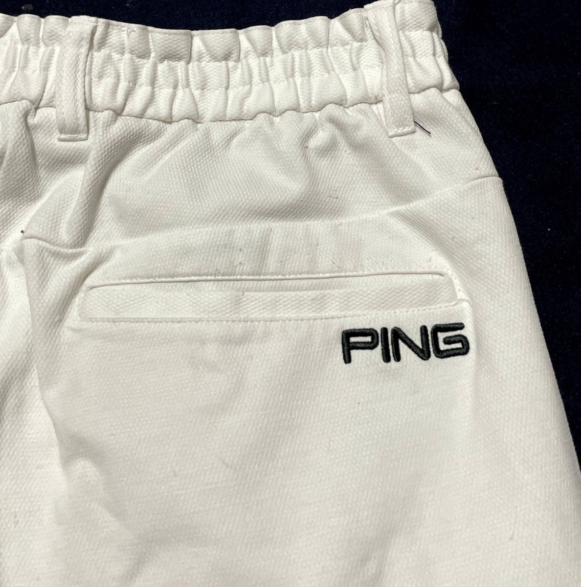 春向け★PING ピンゴルフ★やや薄手　ゴムウエスト　ストレッチパンツ★W８０～８６cm位★メンズＭサイズ位★ゆうパケット全国送料２３０円_画像9