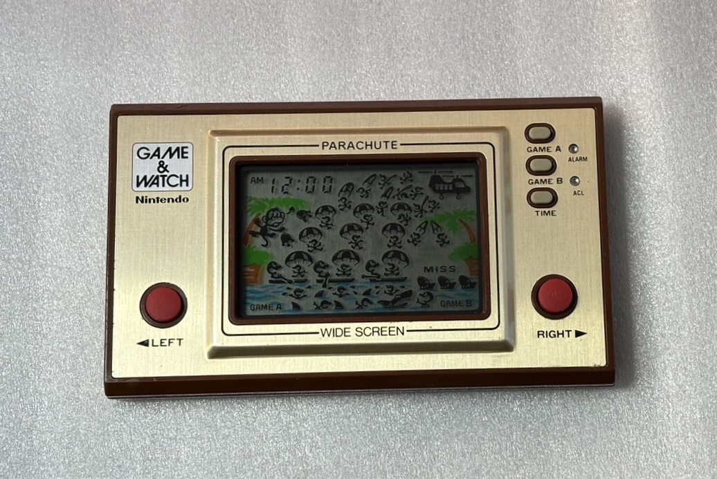 送料無料 いつまで ☆美品☆ ゲームウォッチ パラシュート 画面良好 任天堂 ゲームウォッチ