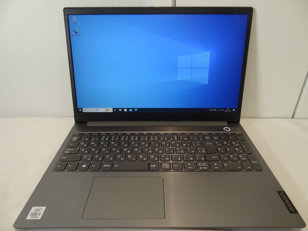 Lenovo ThinkBook 15 10世代CPU Corei5-1035G1/8GB/SSD 256GB 管理No.2A7472の画像1