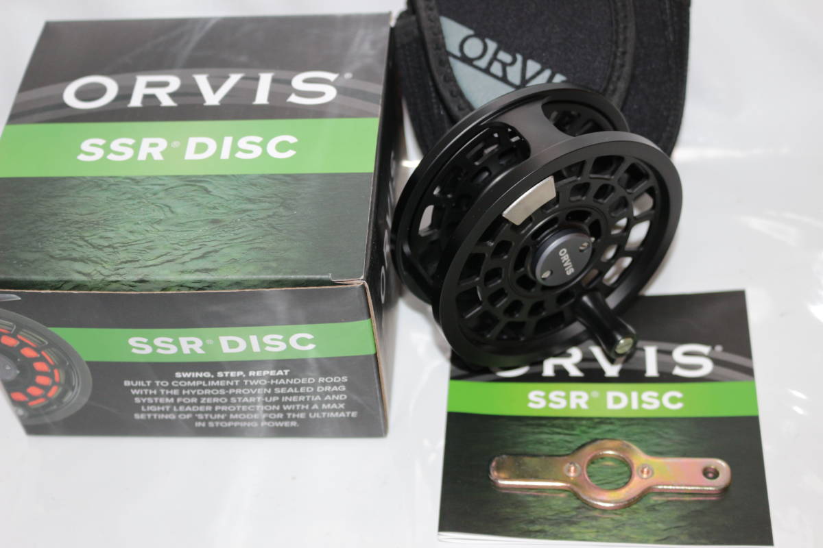 オービス Orvis　SSR Disk　Ⅲ　スペイライン3～5番　ブラック　スペイ専用リール　ほぼ未使用美品　箱&ケース・取説付き_画像1