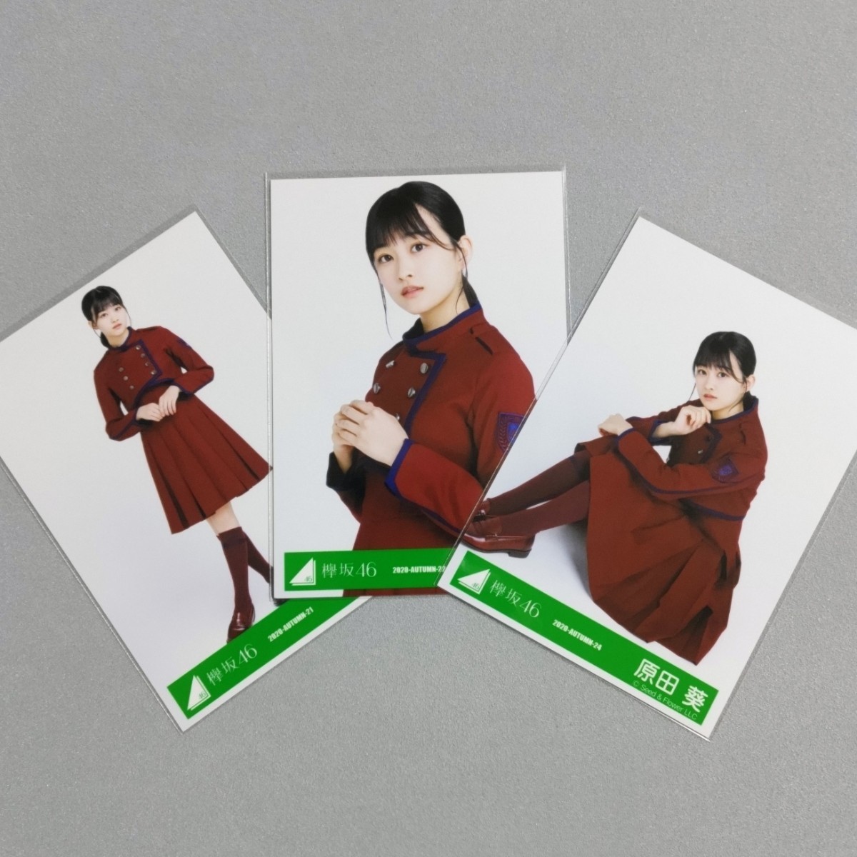 櫻坂46 原田葵 2020 Autumn 生写真 3枚セット 1_画像1