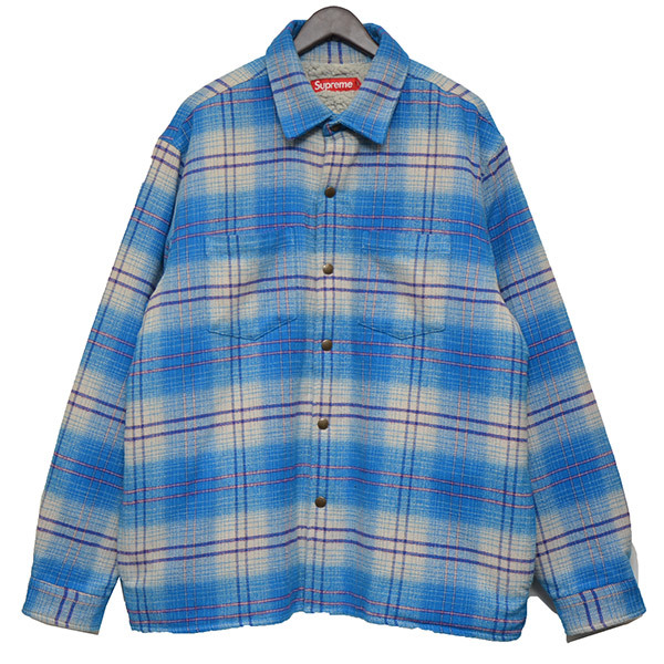 Supreme　シュプリーム　2023AW　Lined Flannel Snap Shirt　裏ボアネルシャツ　チェックシャツ　8054000157891