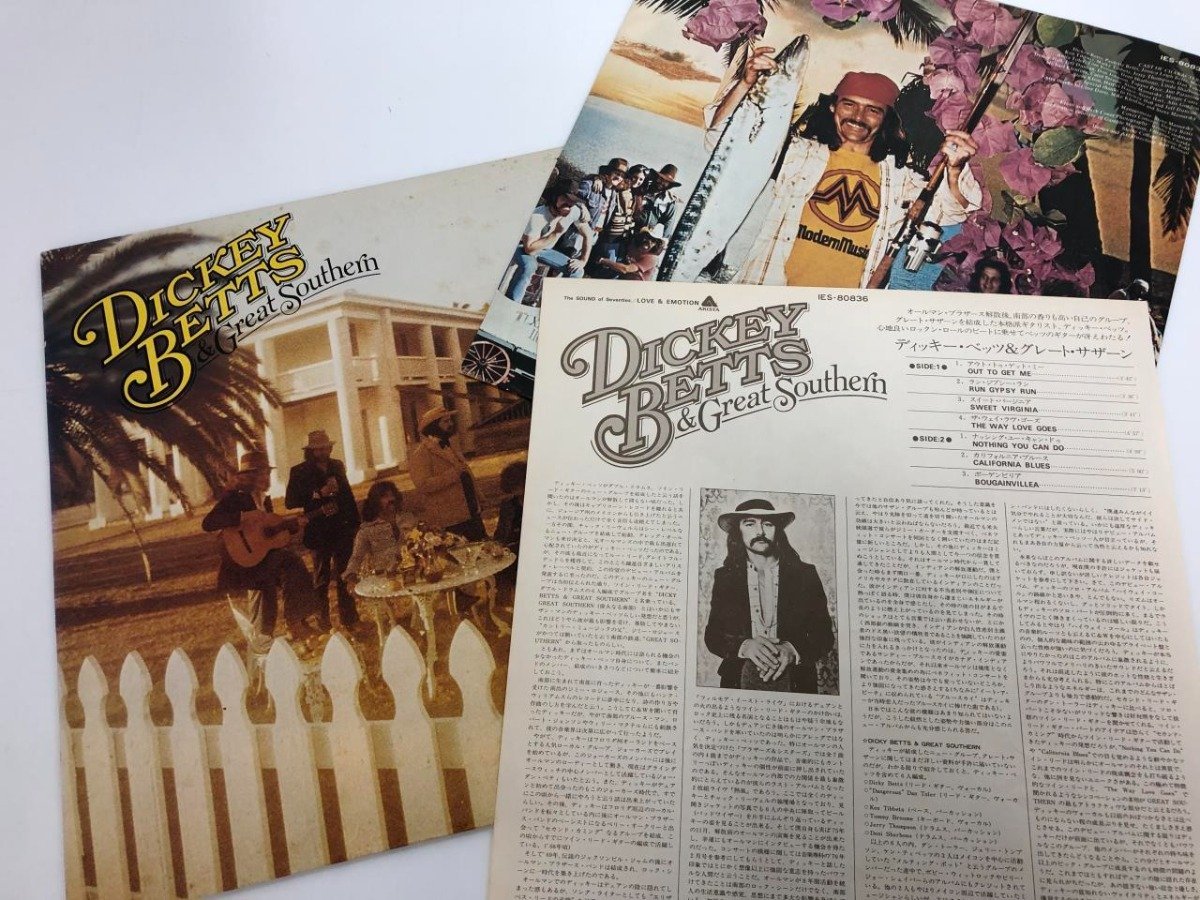 ▼　【☆LPレコード Dickey Betts & Great Southern ディッキー・ベッツ&グレイト・サザン IES-80836】107-02401_画像2