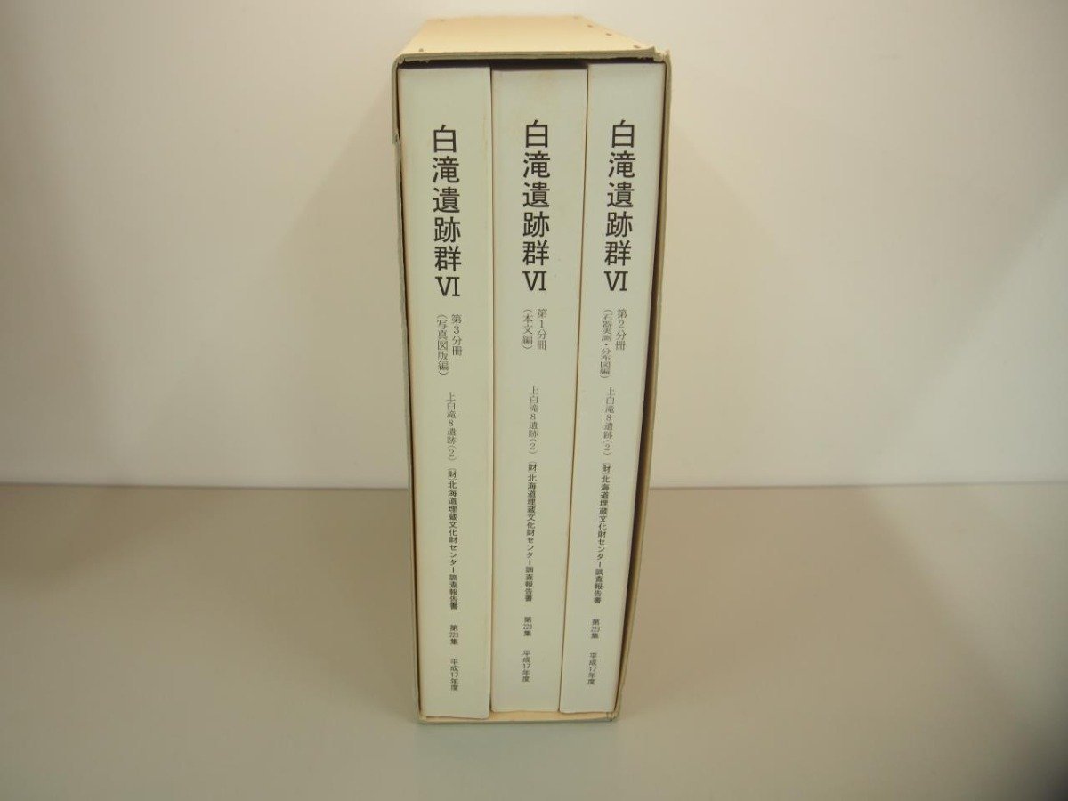 ▼　【計3冊　白滝遺跡群Ⅵ　本編編/石器実測・分布図編/写真図版編　北海道埋蔵文化財センター調… 2005年】151-02401_画像2