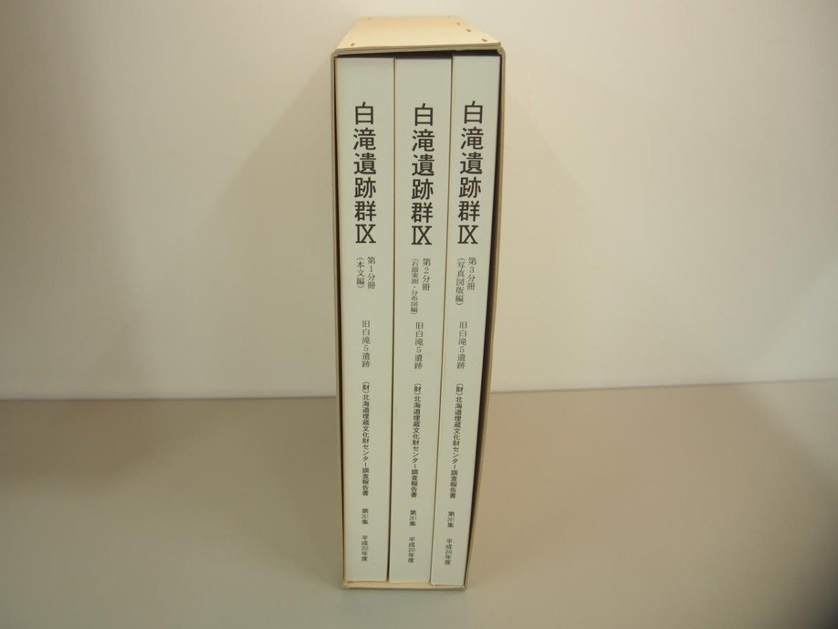 ▼　【計3冊　白滝遺跡群Ⅸ　本編編/石器実測・分布図編/写真図版編　北海道埋蔵文化財センター調… 2008年】151-02401_画像2