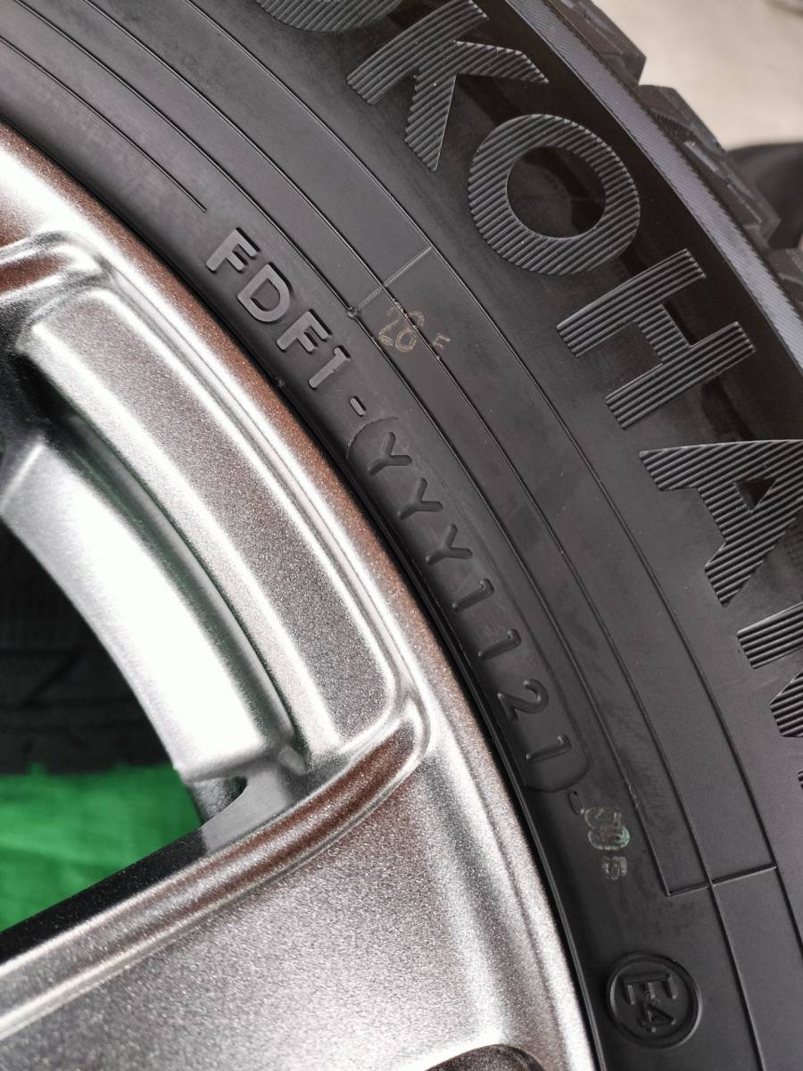 ☆2021年製　超バリ溝☆ ヨコハマ アイスガード IG60 215/60R16 95Q　美品アルミホイール4本セット　エスティマ　ヴォクシー等_画像5