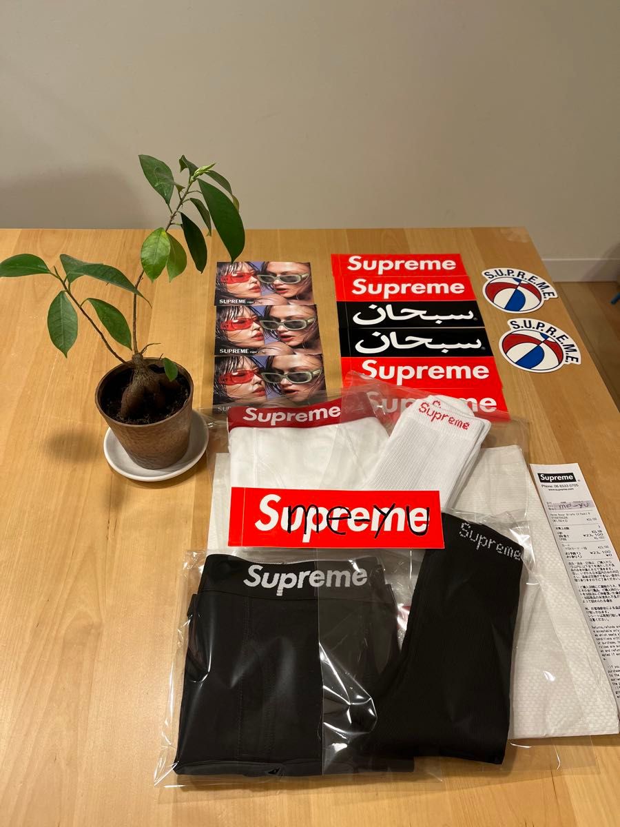 Supreme/Hanes Crew Socks ヘインズ　ソックス　黒1足