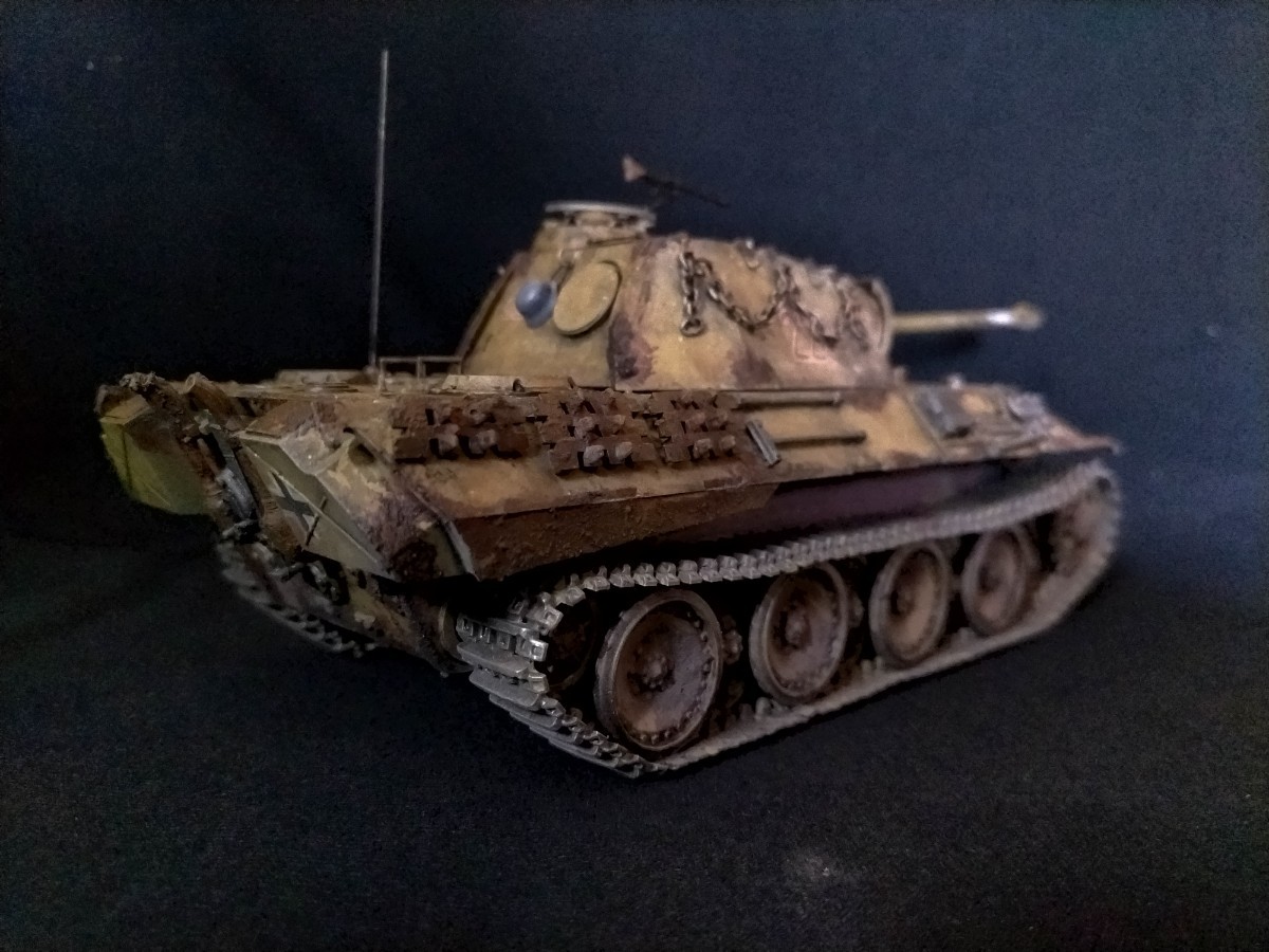 戦車、自走砲 TAMIYA 1/35 ドイツ PANTHER Panzer kampfwagen Ⅴ sd.kfz171 塗装済み完成品_画像5