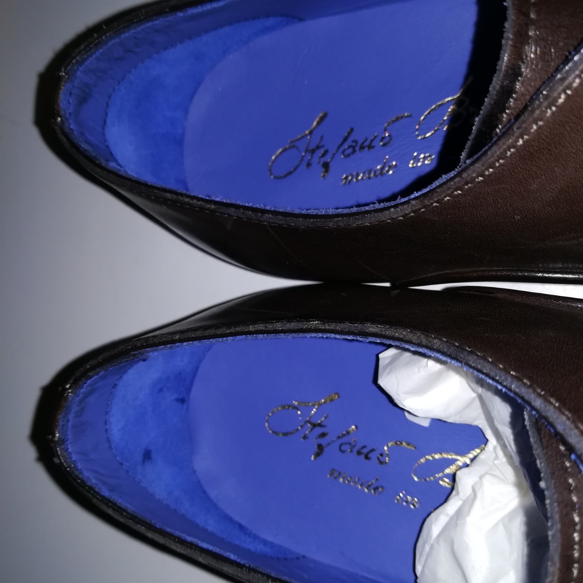 [ не использовался . близкий ] * стерео fano Blanc ключ niStefano Branchini* распорка chip 8 27.0cm передний и задний (до и после) чай платье высококлассный кожа обувь джентльмен обувь натуральная кожа 