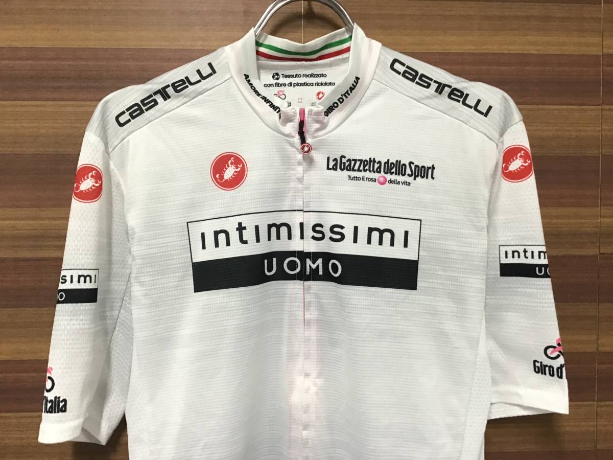 HK551 カステリ CASTELLI ジロデイタリア Castelli×giro d’Italia 半袖サイクルジャージ 白 L_画像3