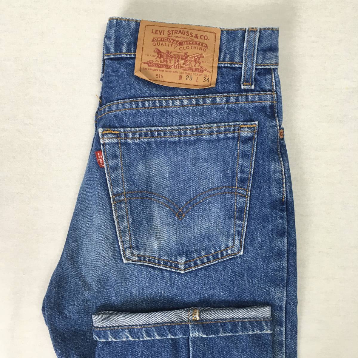 Levi's リーバイス 515 515-0217 米国製 95年 デニム パンツ ジーンズ W29 L34 ジップフライ 刻印525