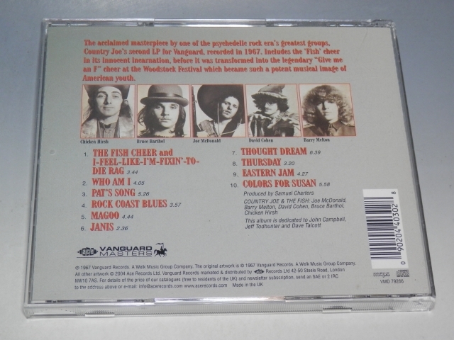 ☆ COUNTRY JOE & THE FISH カントリー・ジョー＆ザ・フィッシュ I-FEEL-LIKE-I'M-FIXIN'-TO-DIE 輸入盤CD/*盤キズありの画像2