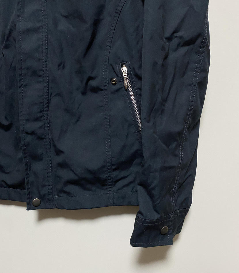  beautiful goods *MICHEL KLEIN Michel Klein thin mountain parka blouson 48 navy blue navy polyester cotton 