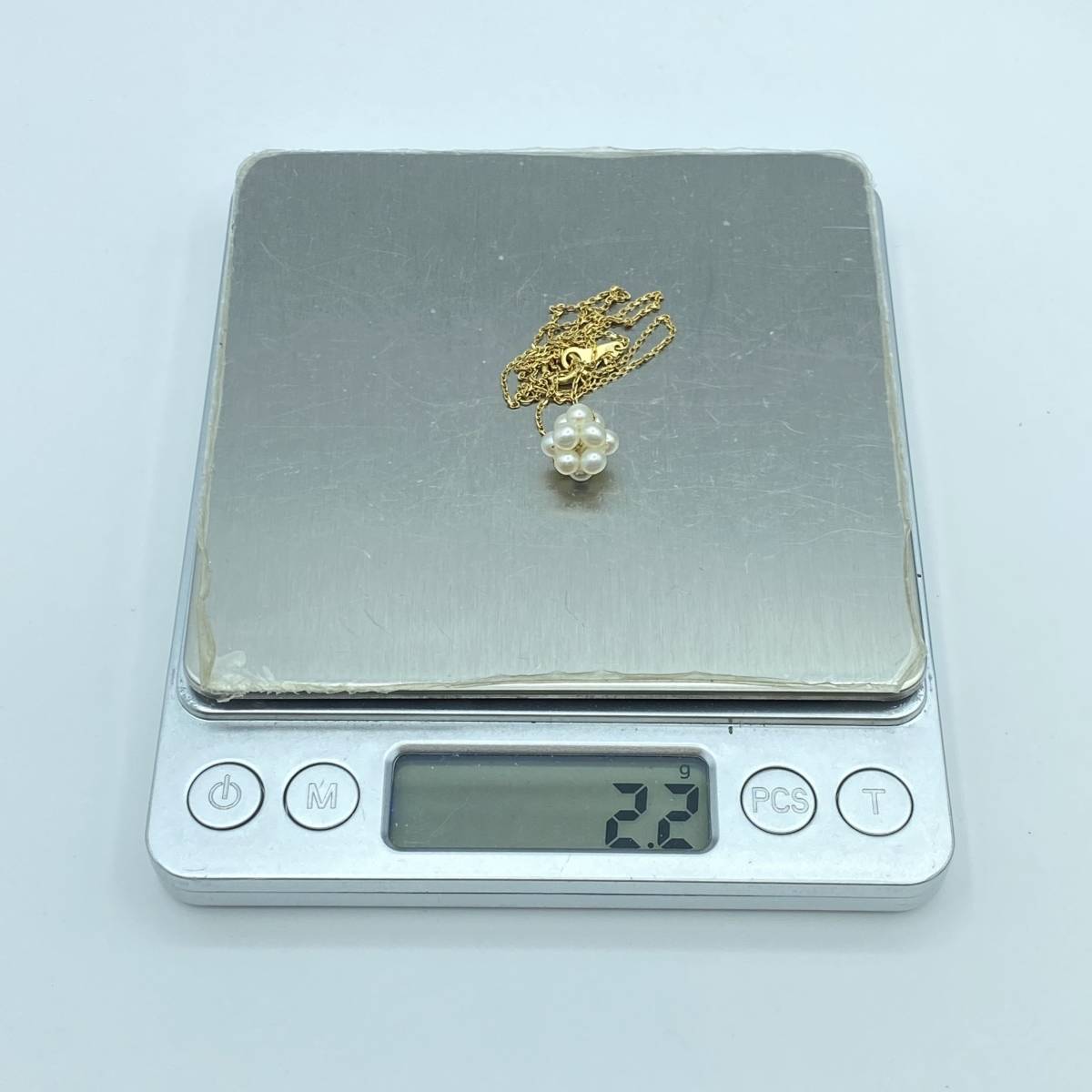 『I15』TASAKI　田崎真珠　K18　パール　ネックレス　総重量：約2.2ｇ　ホワイトカラー　ジュエリー　現状品　_画像8