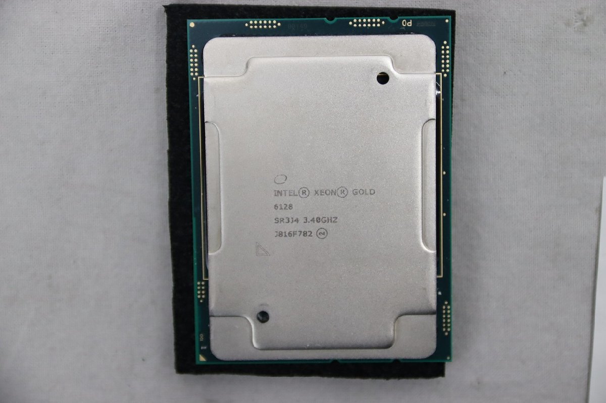 intel Xeon Gold 6128 プロセッサー 19.25M キャッシュ、3.40 GHz SR3J4 （ジャンク扱い)_画像1