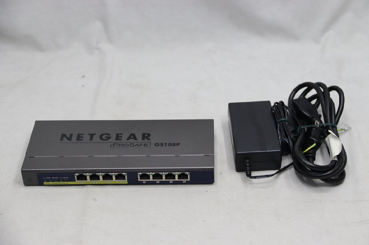 NETGEAR ProSafe 8 ポート 4ポートPoEギガビットスイッチ GS108P_画像1