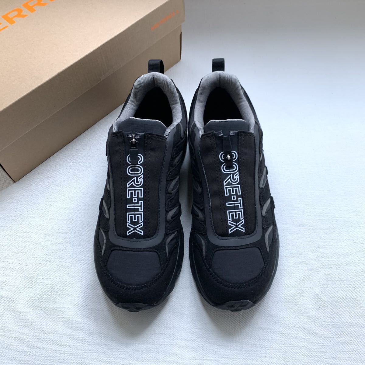 新品 MERRELL メレル 1TRL MOAB SPEED ZIP GORE-TEX モアブ スピード ジップ ゴアテックス アウトドア シューズ 27.5㎝ 黒 限定 送料無料_画像2