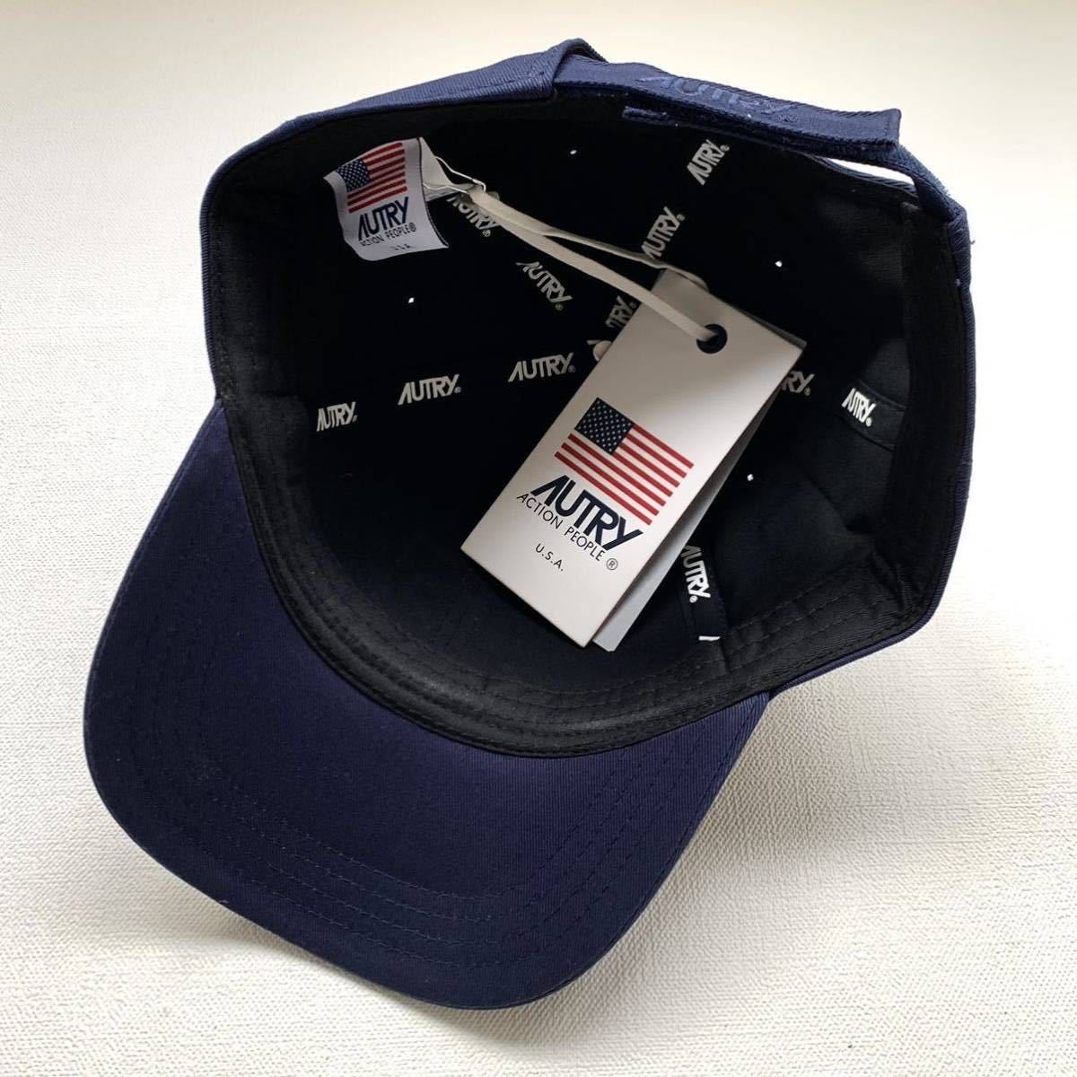 新品 AUTRY オートリー ロゴ キャップ ネイビー ユニセックス 新品 AUTRY オートリー ロゴ キャップ ネイビー ユニセックス