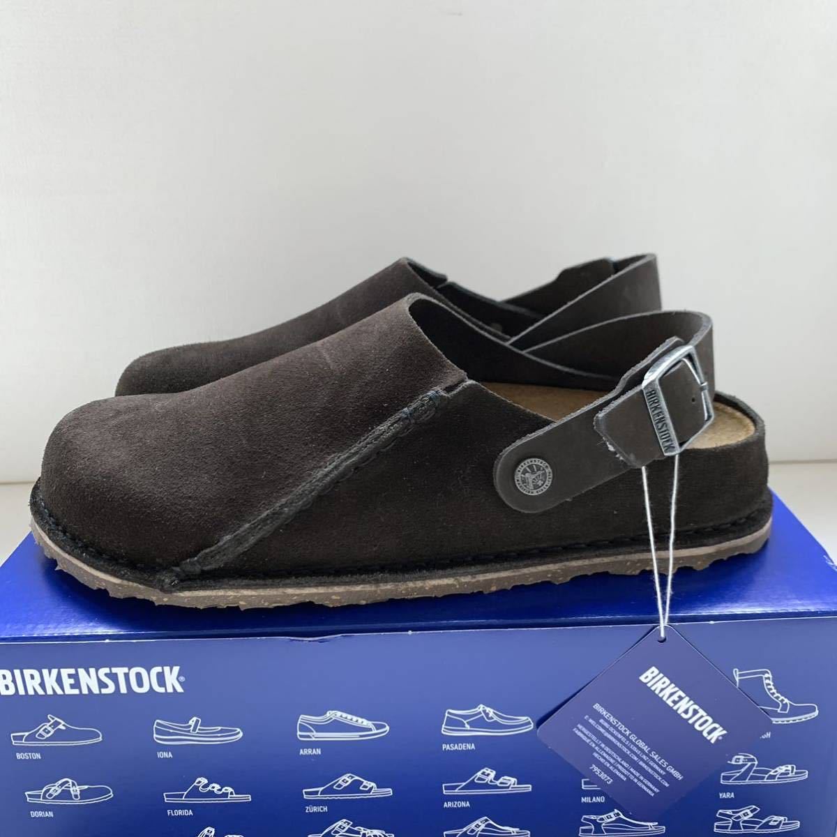 新品 BIRKENSTOCK ビルケンシュトック ルトリー Lutry Premium Suede スエード レザー サンダル シューズ 41 定2.4万 26.5㎝ 濃茶 送料無料_画像3