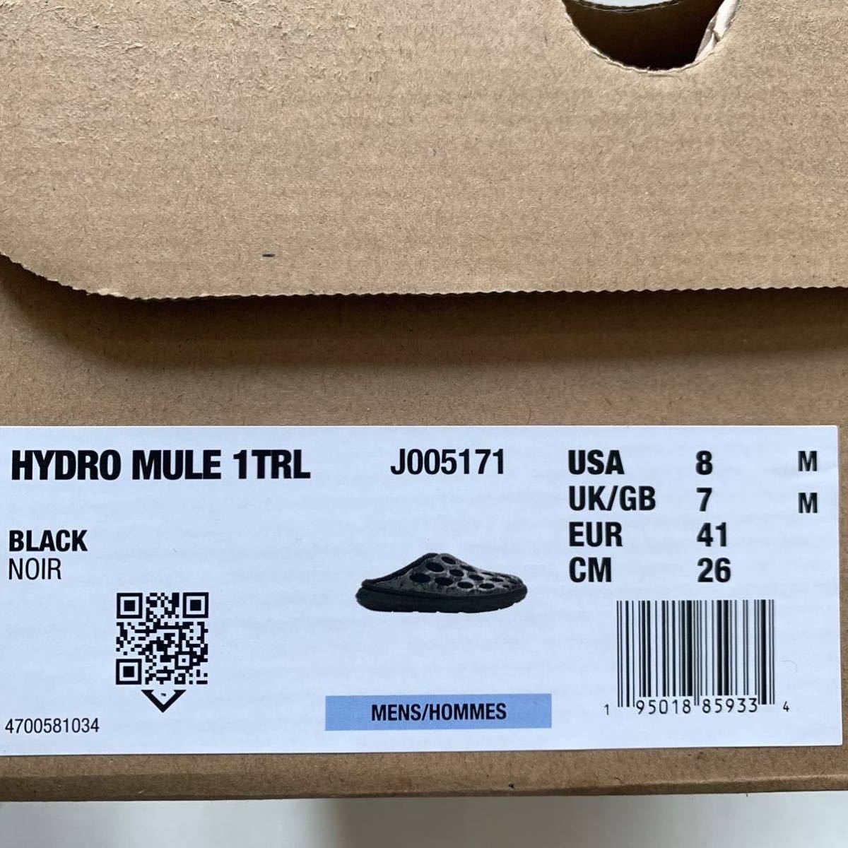  новый товар mereruMERRELL 1TRL HYDRO MULE гидро шлепанцы сандалии обувь 26. мужской чёрный черный ограничение бесплатная доставка 