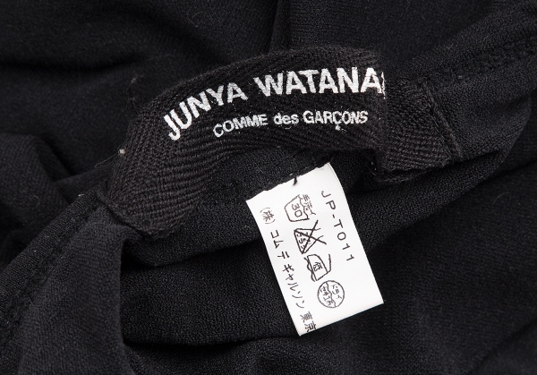 ジュンヤワタナベ コムデギャルソン ストレッチナイロンスキニーTシャツ 黒S位 【レディース】_画像10