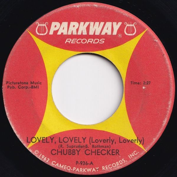 Chubby Checker Lovely, Lovely (Loverly, Loverly) / The Weekend's Here Parkway US P-936 205342 R&B R&R レコード 7インチ 45の画像1