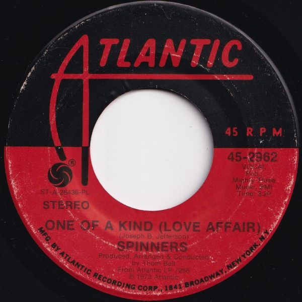 Spinners One Of A Kind / Don't Let The Green Grass Fool You Atlantic US 45-2962 205655 SOUL ソウル レコード 7インチ 45_画像1