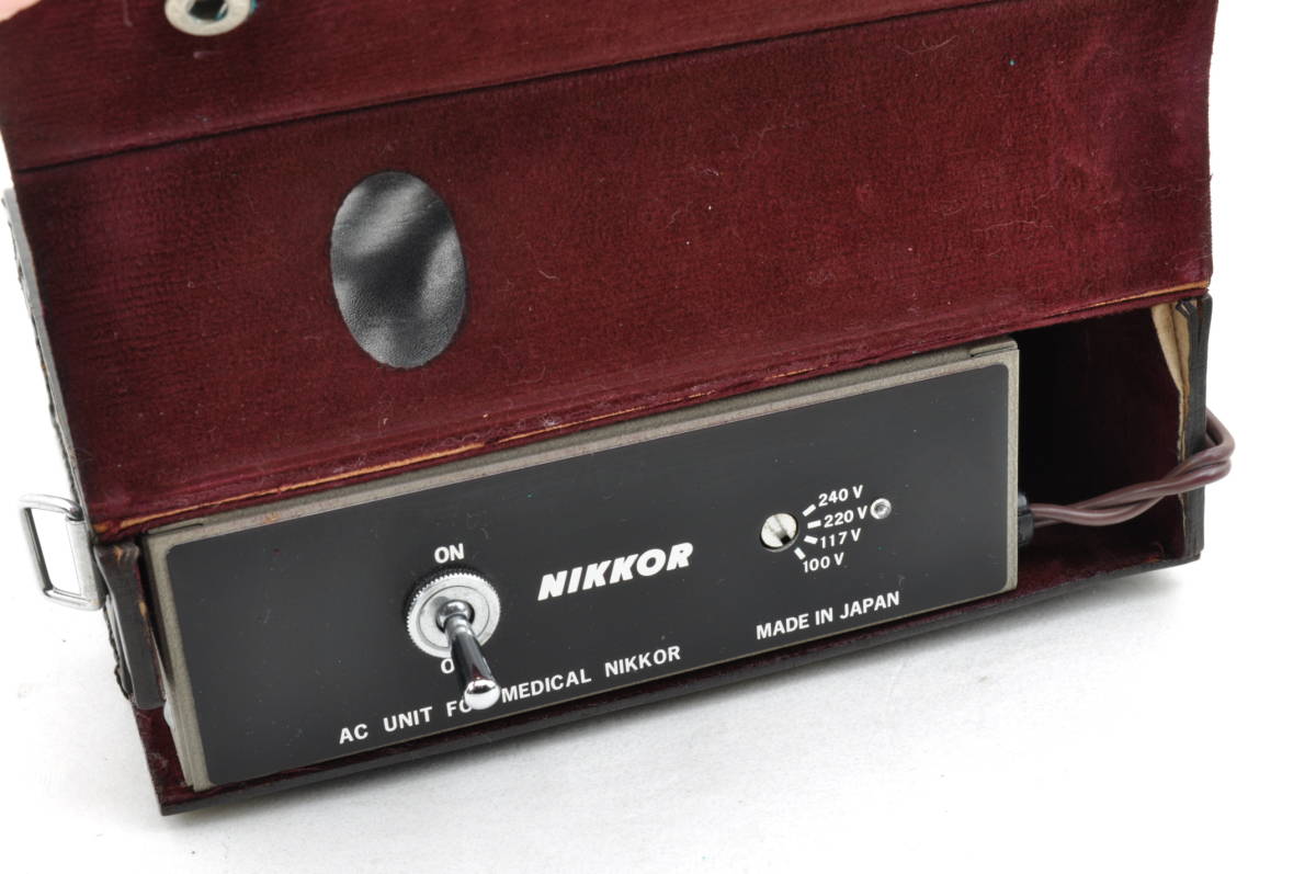 [KOK46]動作品 Nikon ニコン メディカルニッコール Medical-NIKKOR Auto 200mm f/5.6 AC Unit セット ケース付 医療 歯科医 研究用レンズ_画像3