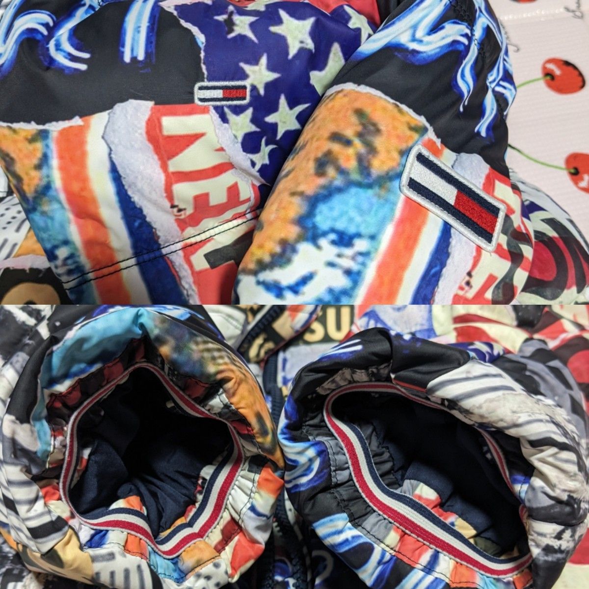 入手困難品 大人気 トミージーンズ 総柄 ダウンジャケット T 入手困難品 大人気 トミージーンズ 総柄 ダウンジャケット T