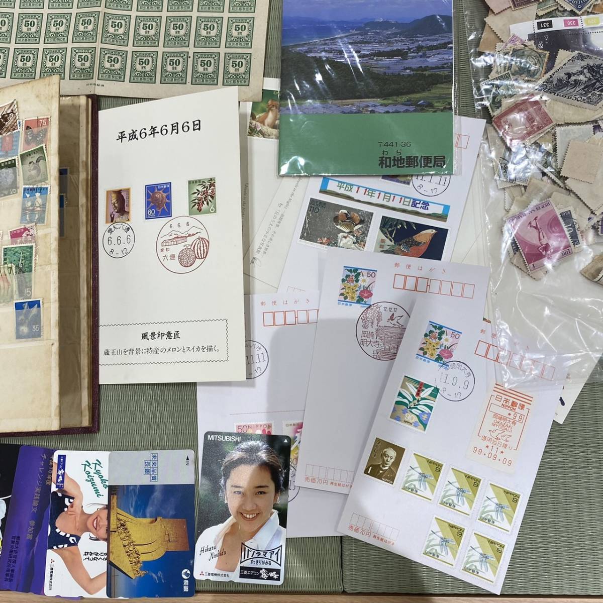 【TOA-3436】1円スタート 日本切手 外国切手 使用済み 消印あり バラ 総量冊子など含む約1.5kg 大量おまとめ 記念切手 コレクション_画像6