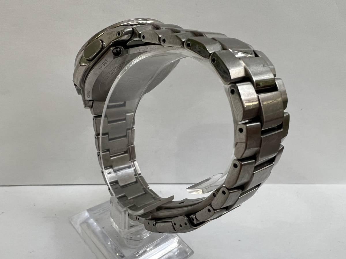 【DK-21981YB】CASIO カシオ OCEANUS オシアナス 0CW-T100 タフソーラー チタン メンズ 腕時計 稼働品 中古_画像4