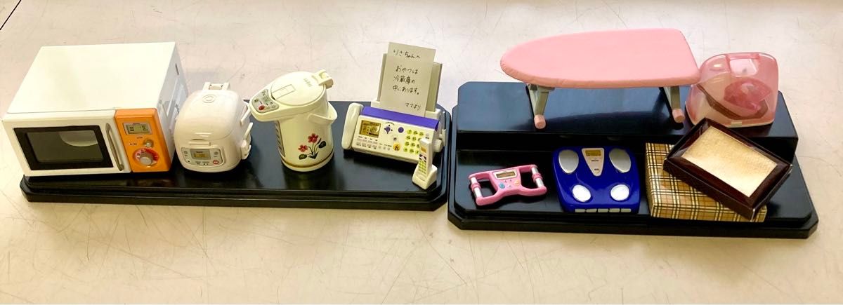 ミニチュア ドールハウス かわいい 家電 ディスプレイ　コレクション　ガチャ リーメント　食玩　サンプル レトロ おしゃれ 