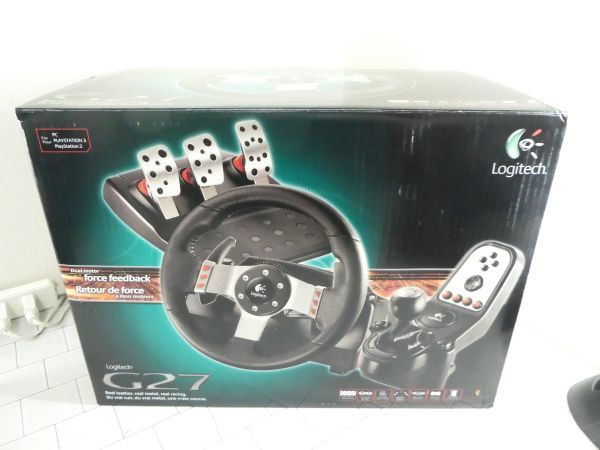 Logitech ロジテック G27 Racing Wheel ケース(箱） 取説付 美品　m