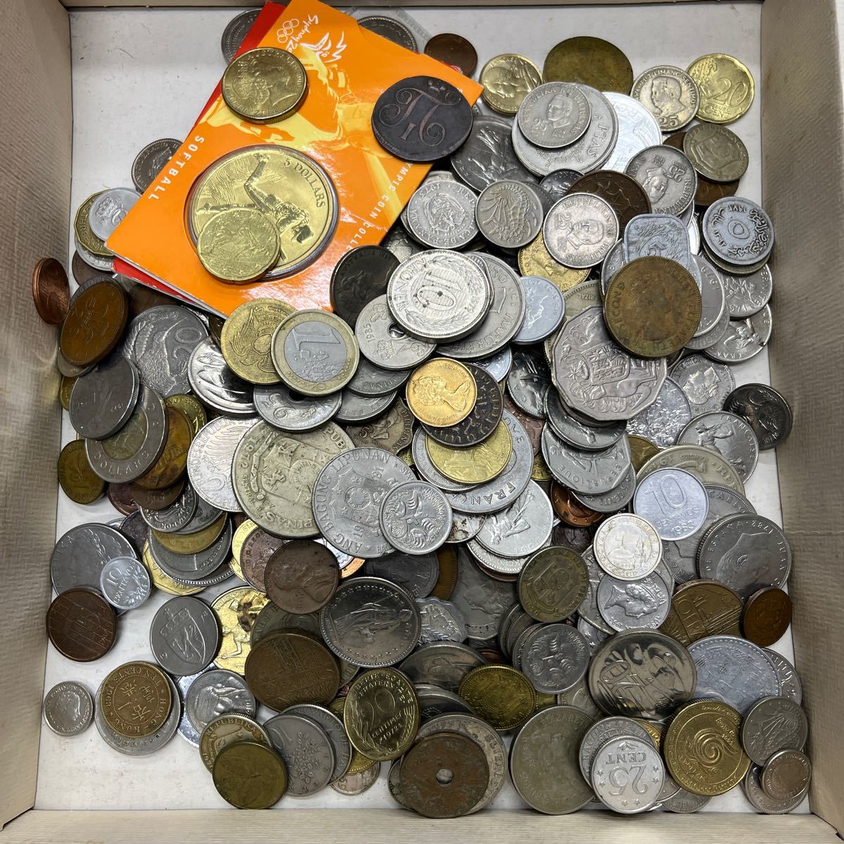 コイン 古銭 外国銭 海外 紙幣 大量　中国　韓国　まとめ　約3kg_画像3