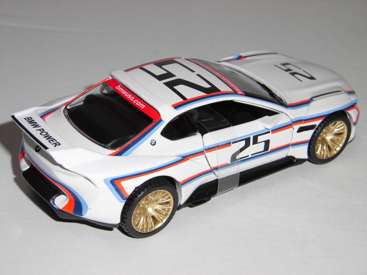 S=1/44☆BMW特注Maisto製 BMW3.0CSL HOMMAGE(Nr.25)PULLBACK TOY CAR:BMW3.0CSLオマージュ(#25)プルバックトイカー　未使用品！ 