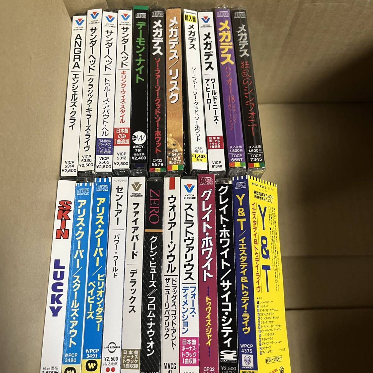 CD 約100枚 洋楽 ハードロック ヘヴィメタル メタル HR HM 帯付 未開封 未使用品 希少盤 Beggar's Opera_こちらは帯付CD一覧です。