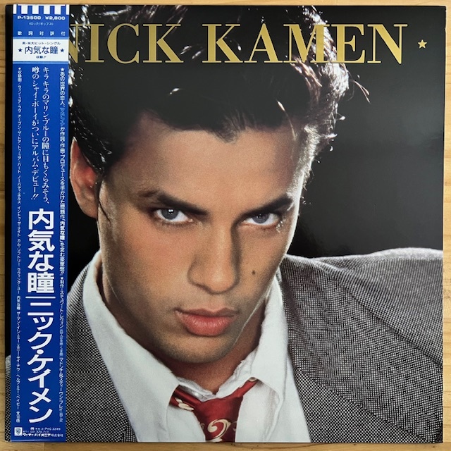 LP■NEW WAVE/NICK KAMEN/S.T./WEA P-13500/国内87年ORIG OBI/帯 美品/ニック・ケイメン/内気な瞳/MADONNA/マドンナ PRODUCE 作詞作曲！_画像1