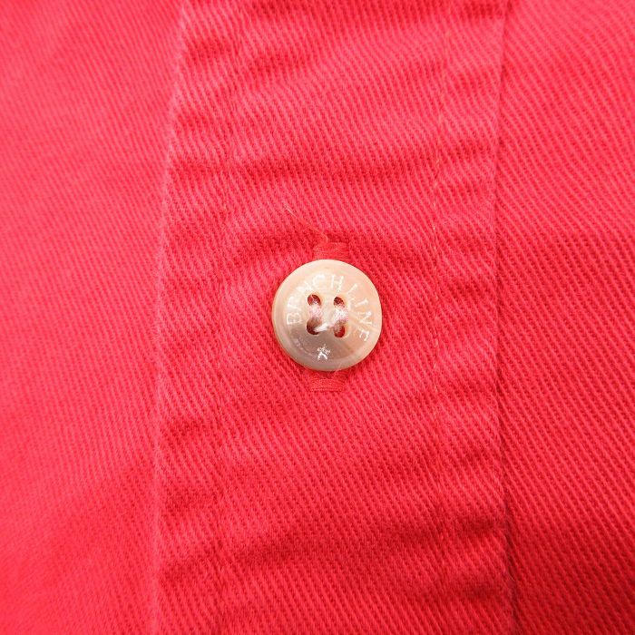 XL/古着 長袖 シャツ メンズ 大きいサイズ コットン ツートンカラー 赤他 レッド 24jan29 中古 トップス_画像4